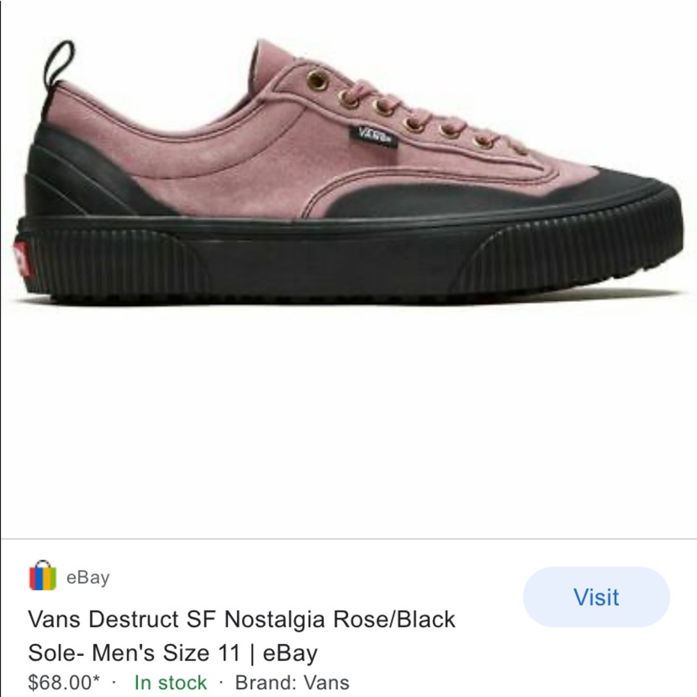 NEW ✨ VANS DESTRUCT SF IN ROSE